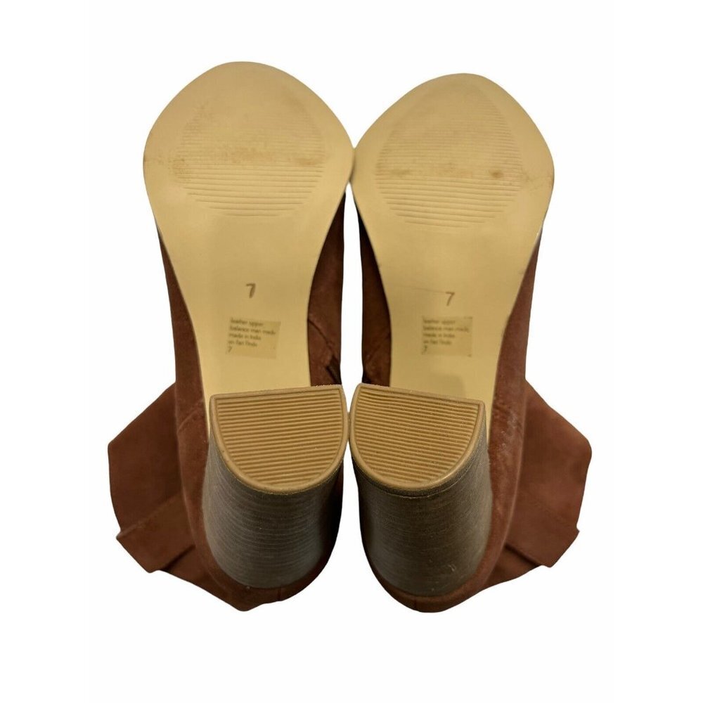 Seychelles Lori Penny Women's Western Ankle Boots Cognac Suede Size 7 - Picture 8 of 13